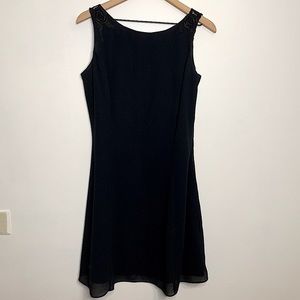 Scott McClintock Black Sleeveless Floral Dress